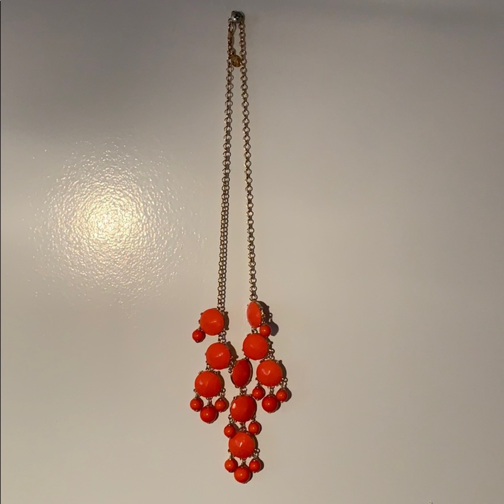 Coral colored necklace